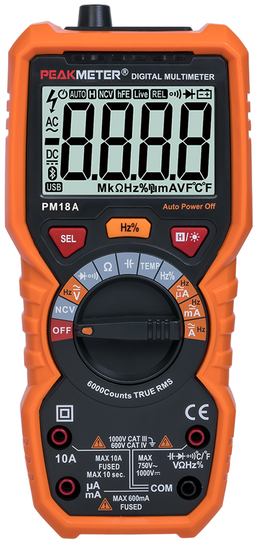 Мультиметр PeakMeter PM18A цифровой (True RMS) - фото 1 - id-p109333338