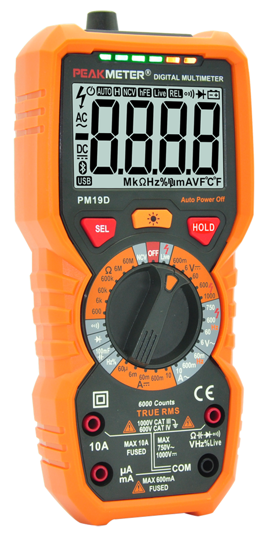 Мультиметр PeakMeter PM19D цифровой (True RMS)
