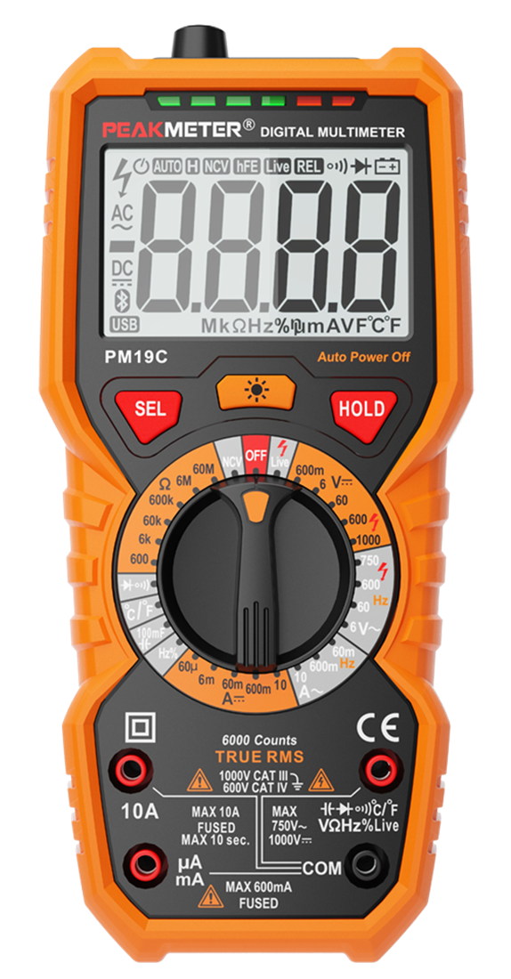 Мультиметр PeakMeter PM19C цифровой (True RMS)