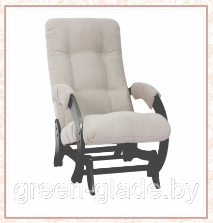 Кресло-качалка глайдер модель 68 каркас Венге ткань Verona Light Grey