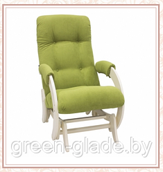 Кресло-качалка глайдер модель 68 каркас Дуб шампань ткань Verona Apple Green