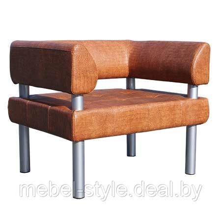 Кресло диван КАРАВАН для клуба и офиса,  кресла CARAVAN ARM одноместный в кож/заме