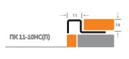 Профиль угловой ПК 11-10НС из нержавеющей стали 2,7м - фото 2 - id-p110917023