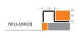 Профиль угловой ПК 11-15НС из нержавеющей стали 2,7м, фото 2