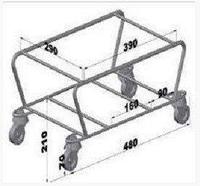 Подставка под корзины на колесах, стоимость с НДС