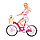 Кукла Defa на велосипеде с собачкой, кукла 30 см, арт.8276, фото 3