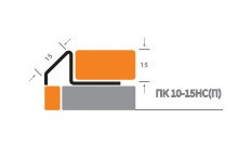 Профиль угловой ПК 10-15НСП ПОЛИРОВАННЫЙ из нержавеющей стали 2,7м - фото 2 - id-p110918038