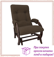 Кресло-качалка глайдер модель 68 каркас Орех ткань Montana-802
