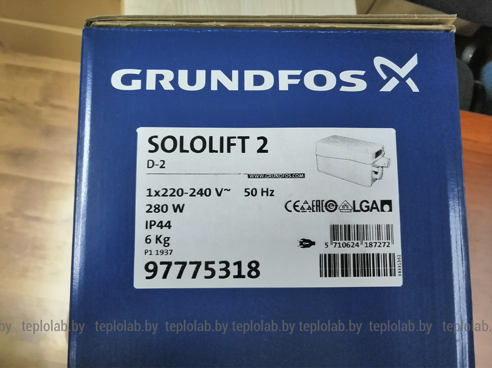 Канализационная установка Grundfos Sololift2 D-2 артикул 97775318 - фото 8 - id-p54280859