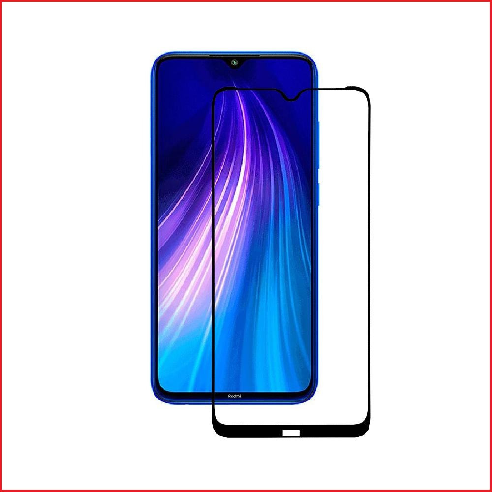 Защитное стекло Full-Screen для Xiaomi Redmi Note 8 черный (5D-9D с полной проклейкой) - фото 2 - id-p110975193