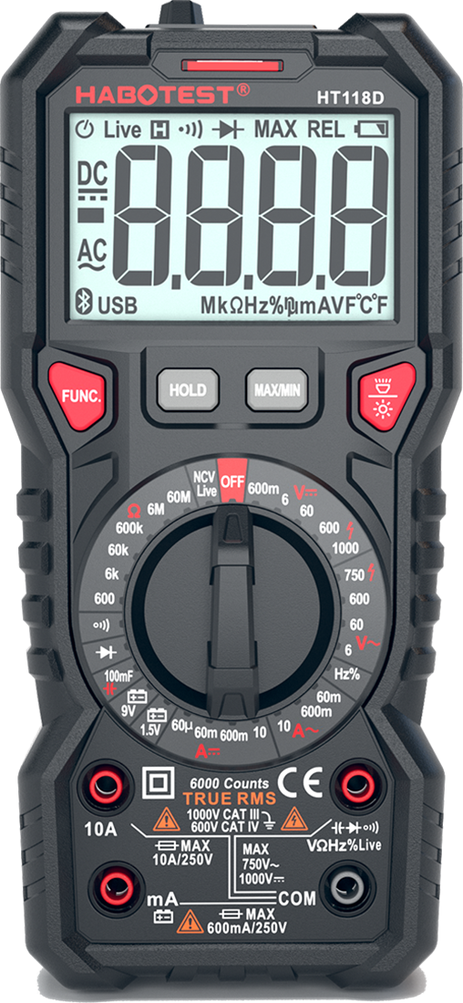 Мультиметр Habotest HT118D цифровой (True RMS) по выгодной цене от КИП ...