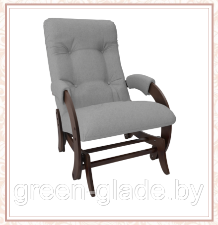Кресло-качалка глайдер модель 68 каркас Орех ткань Montana-804