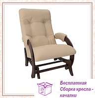 Кресло-качалка глайдер модель 68 каркас Орех ткань Montana-902
