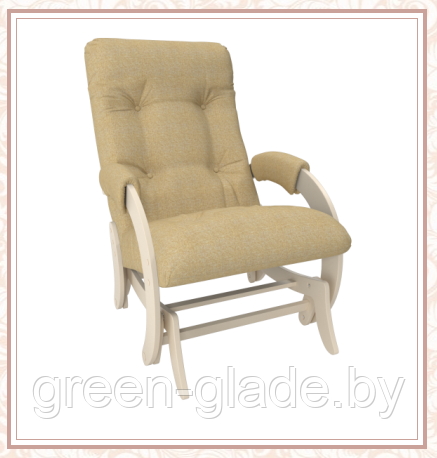 Кресло-качалка глайдер модель 68 каркас Дуб шампань ткань Мальта-03 - фото 1 - id-p30774231