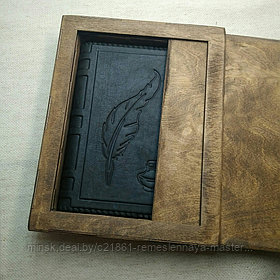 Коробка подарочная деревянная на ежедневник А5 Арт. 100-3