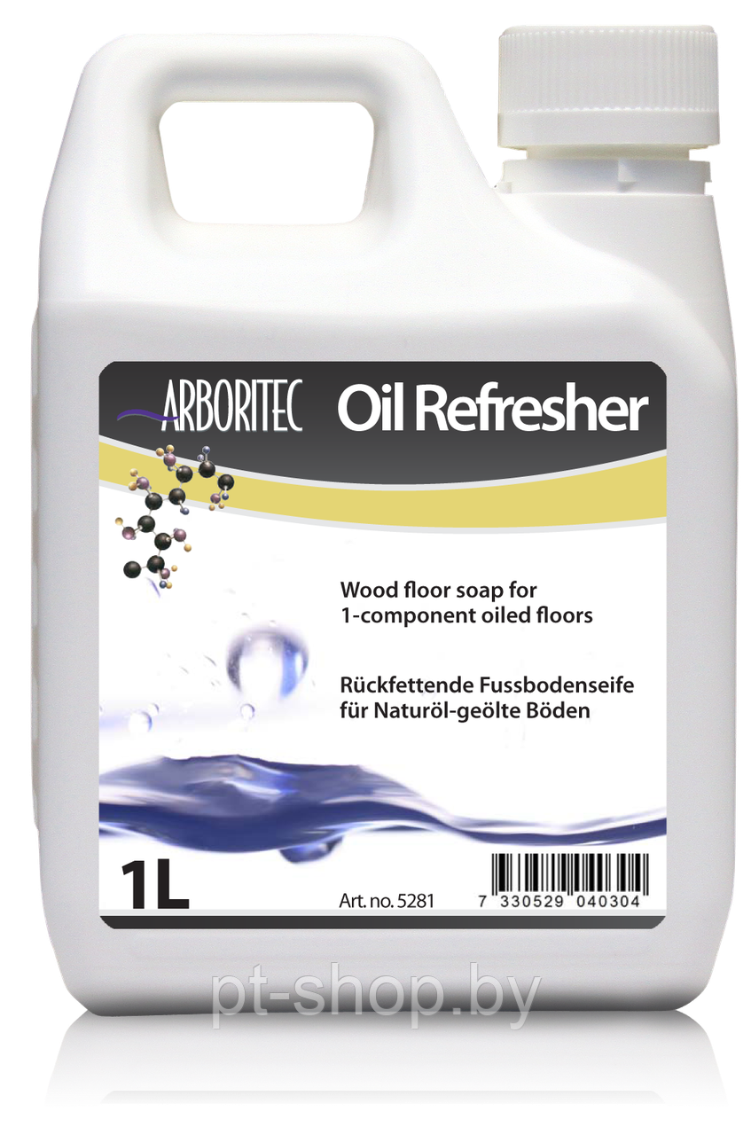 Cредство для ухода за паркетом покрытым белым маслом Arboritec Oil Refresher White 1л - фото 1 - id-p110980345