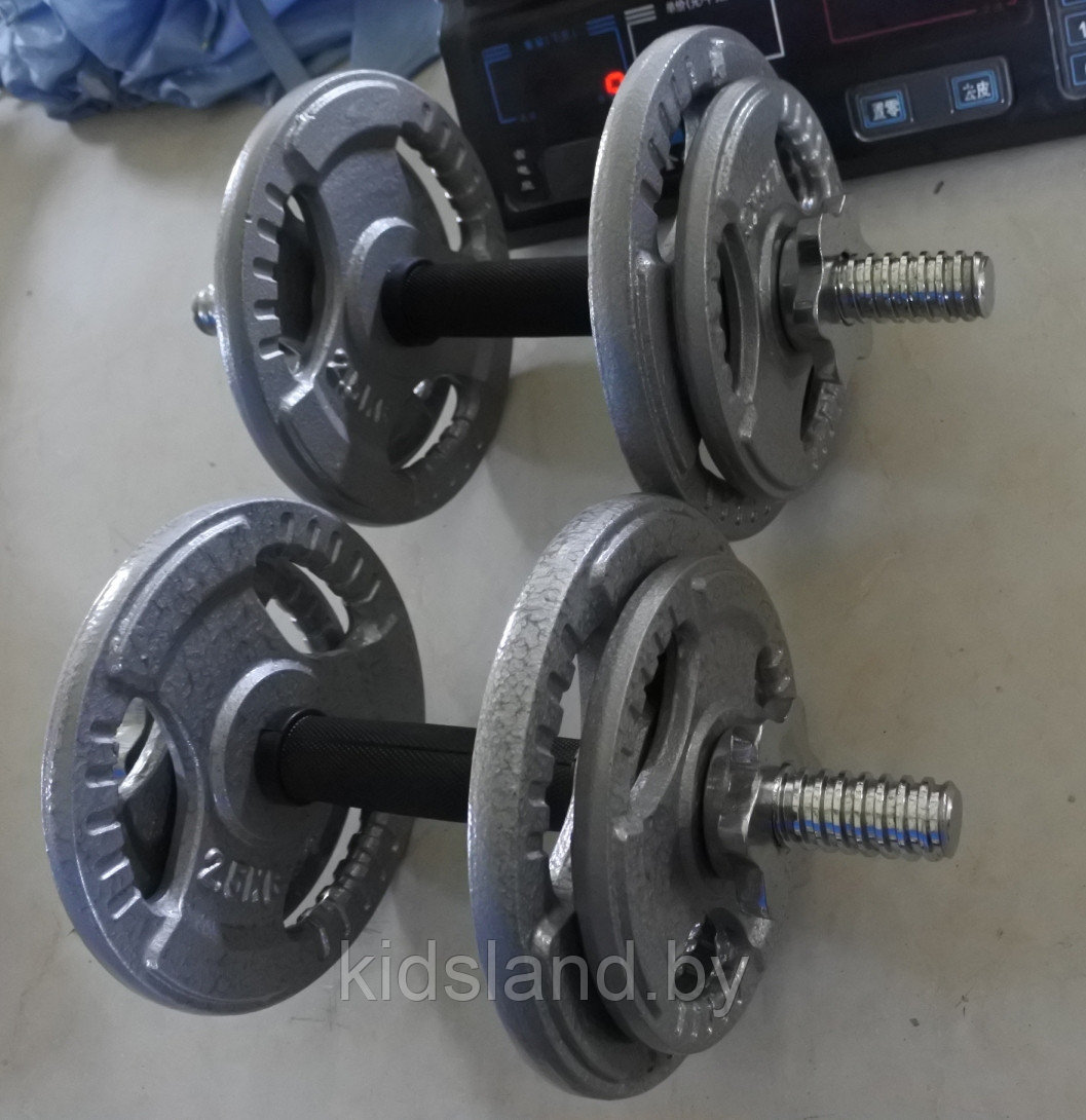 Набор гантелей металлических Хаммертон Atlas Sport 2x9 кг - фото 2 - id-p110980467