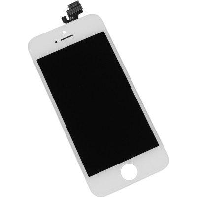 Дисплей (экран) Apple iPhone 5 (с тачскрином и рамкой), white - фото 1 - id-p61494377