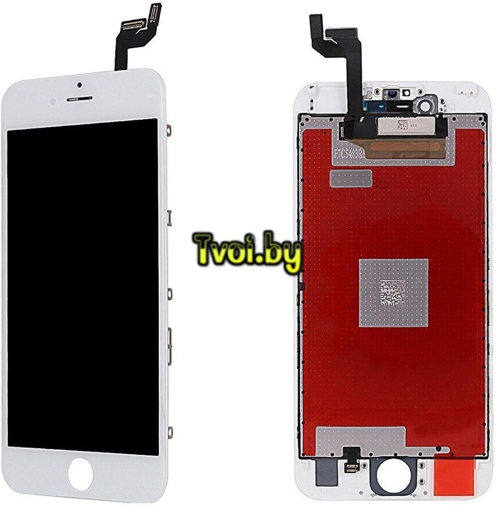 Дисплей (экран) Apple iPhone 6s Plus (с тачскрином и рамкой) аналог, white - фото 1 - id-p73559826