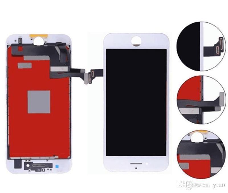 Дисплей (экран) Apple iPhone 7 (с тачскрином и рамкой) аналог, white - фото 2 - id-p93456355