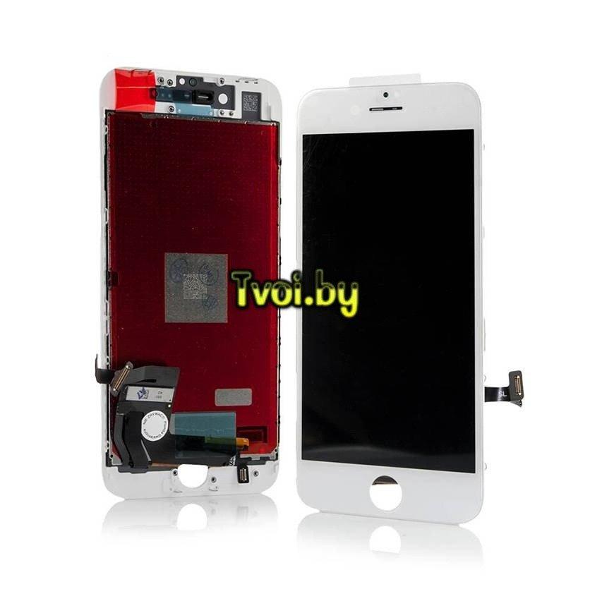 Дисплей (экран) Apple iPhone 8 Plus (с тачскрином и рамкой) аналог, white - фото 1 - id-p93479486