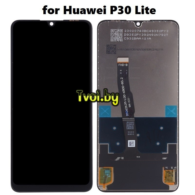 Дисплей (экран) для Huawei P30 Lite (MAR-LX1M) с тачскрином, черный