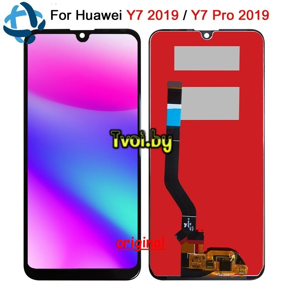 Дисплей (экран) для Huawei Y7 Pro 2019 (DUB-LX2) original с тачскрином, черный - фото 1 - id-p88367764