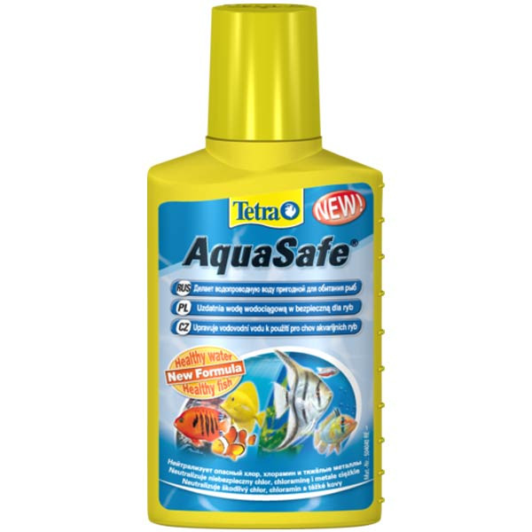 Tetra AquaSafe 100 мл — средство для создания естественных условий для рыб.