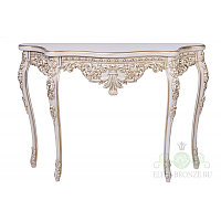 Консольный стол "Версаль" 1140 х 812 х 345цвет "Слоновая кость с золотой патиной"