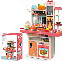 Высокая детская кухня с водой, паром, светом, 889-162, 65 предметов