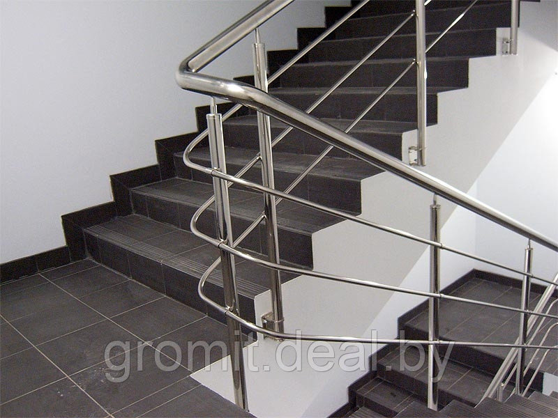 Ограждения лестниц из нержавеющей стали - фото 2 - id-p6293504