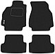 Коврики ВОРСОВЫЕ в салон Renault Megane 2 2002-2010 Черный (Duomat), фото 2