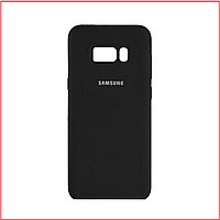 Чехол-накладка для Samsung Galaxy S8 Plus SM-G955 (копия) Silicone Cover черный