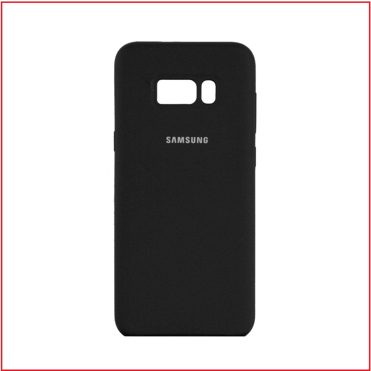 Чехол-накладка для Samsung Galaxy S8 Plus SM-G955 (копия) Silicone Cover черный, фото 1