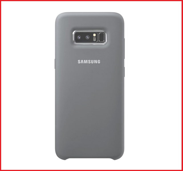 Чехол-накладка для Samsung Galaxy Note 8 (копия) Silicone Cover темно-серый, фото 1