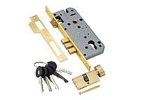 Замок врезной ADDEN BAU LOCK 4585 5-60B D GOLD (матовое золото)