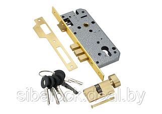 Замок врезной ADDEN BAU LOCK 4585 5-60B D  GOLD (матовое золото)