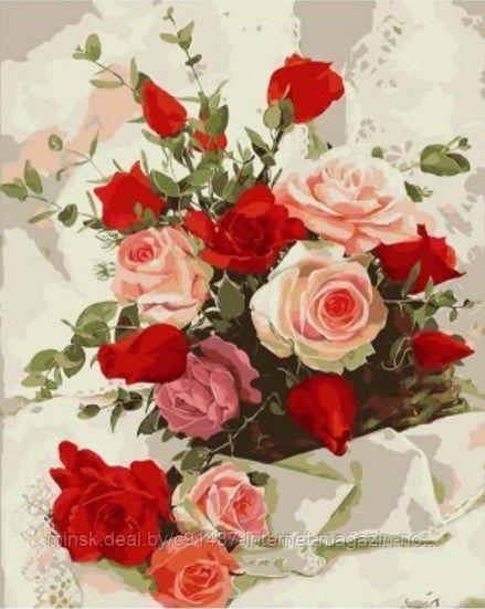 Рисование по номерам "Розы для любимой" - фото 1 - id-p111006928