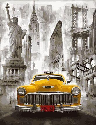 Рисование по номерам "Такси Нью-Йорка" картина - фото 1 - id-p111007047