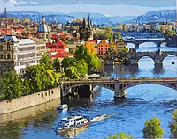 Рисование по номерам "Мосты Чехии" картина