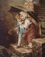Рисование по номерам "Детство бедняжек" картина