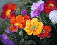 Рисование по номерам "Яркие цветы" картина