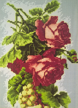 Алмазная мозаика "Розы" на подрамнике