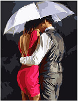 Рисование по номерам "Пара под зонтом" картина