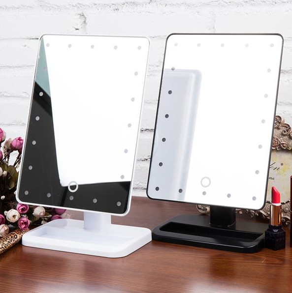 Косметическое зеркало с подсветкой Large Led Mirror (22 светодиода) - фото 5 - id-p111006282