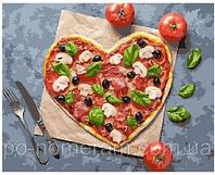 Рисование по номерам "Пицца с любовью" картина