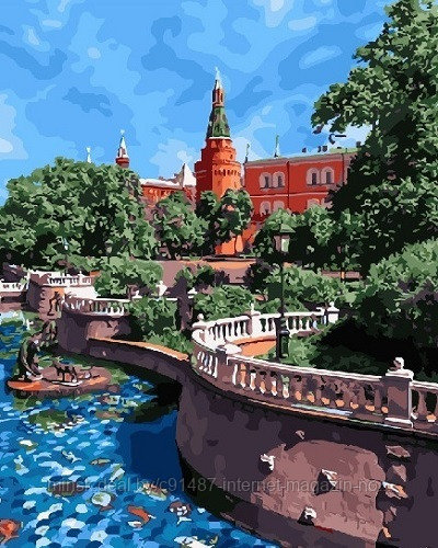 Рисование по номерам "Вид на Кремль" картина - фото 1 - id-p111007302