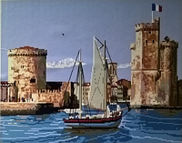 Рисование по номерам "Морская крепость" картина