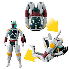 Планета Игрушек Star Wars Bandai 84645 Звездные Войны Яйцо-Трансформер Боба Фетт, фото 3