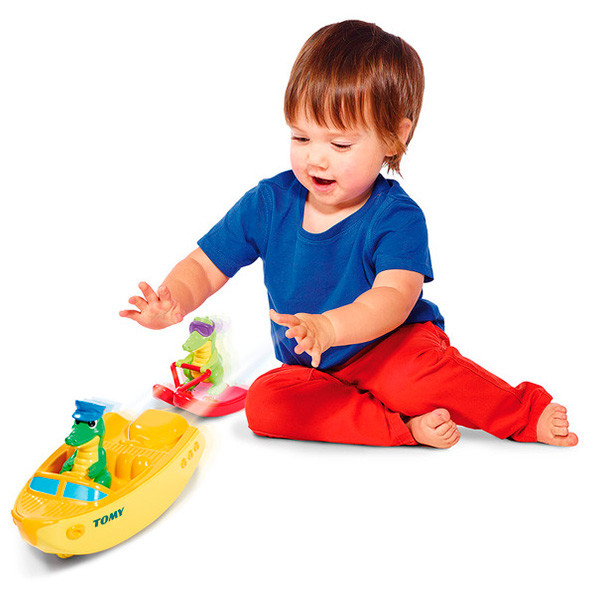 TOMY BathToys T72358 Томи Игрушки для ванны Крокодил на водных лыжах - фото 3 - id-p98604970